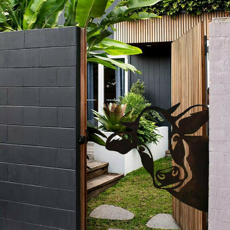 Handmade custom cow ornament