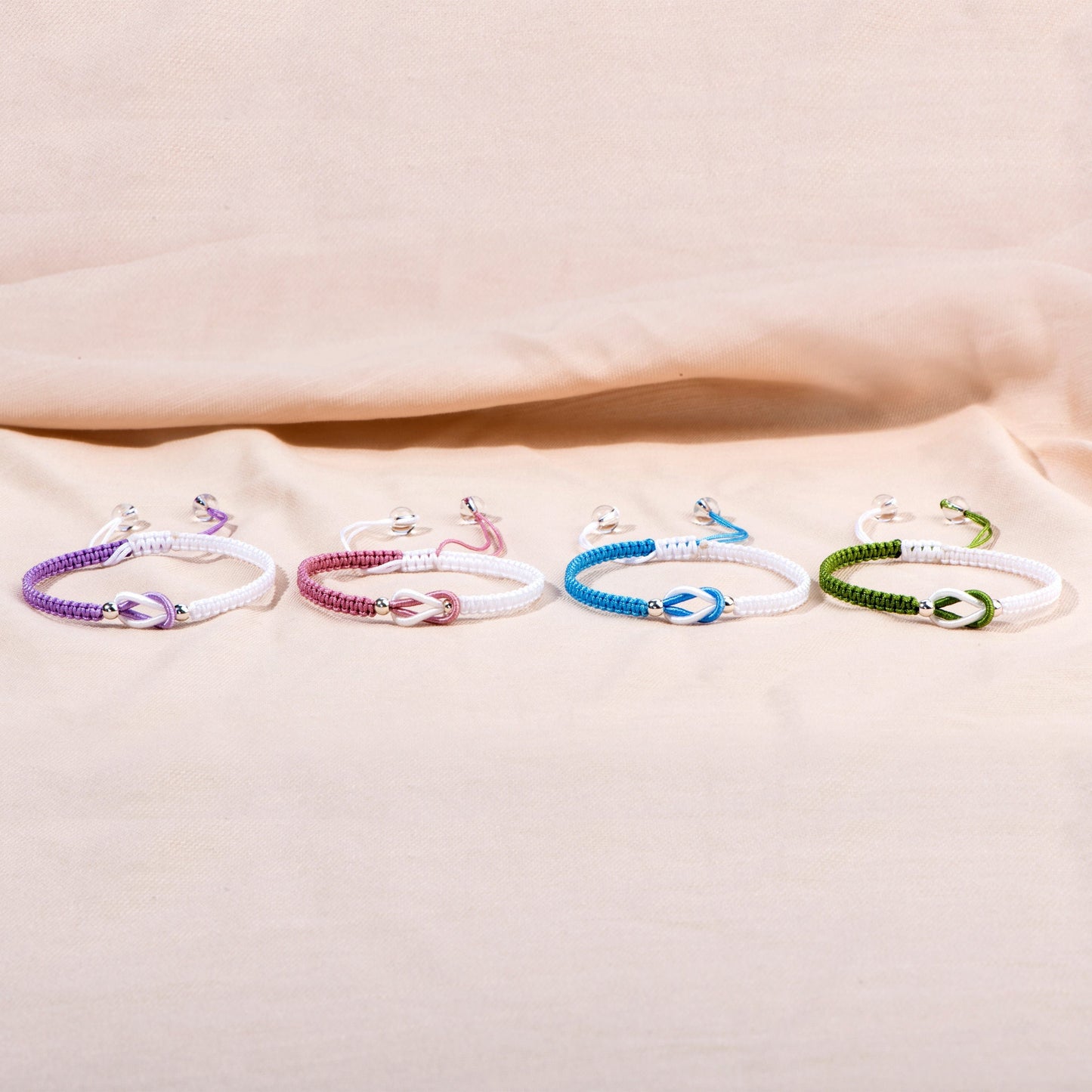 🎁-To My Granddaughter "Forever Linked Together" Handmade Braided Bracelet